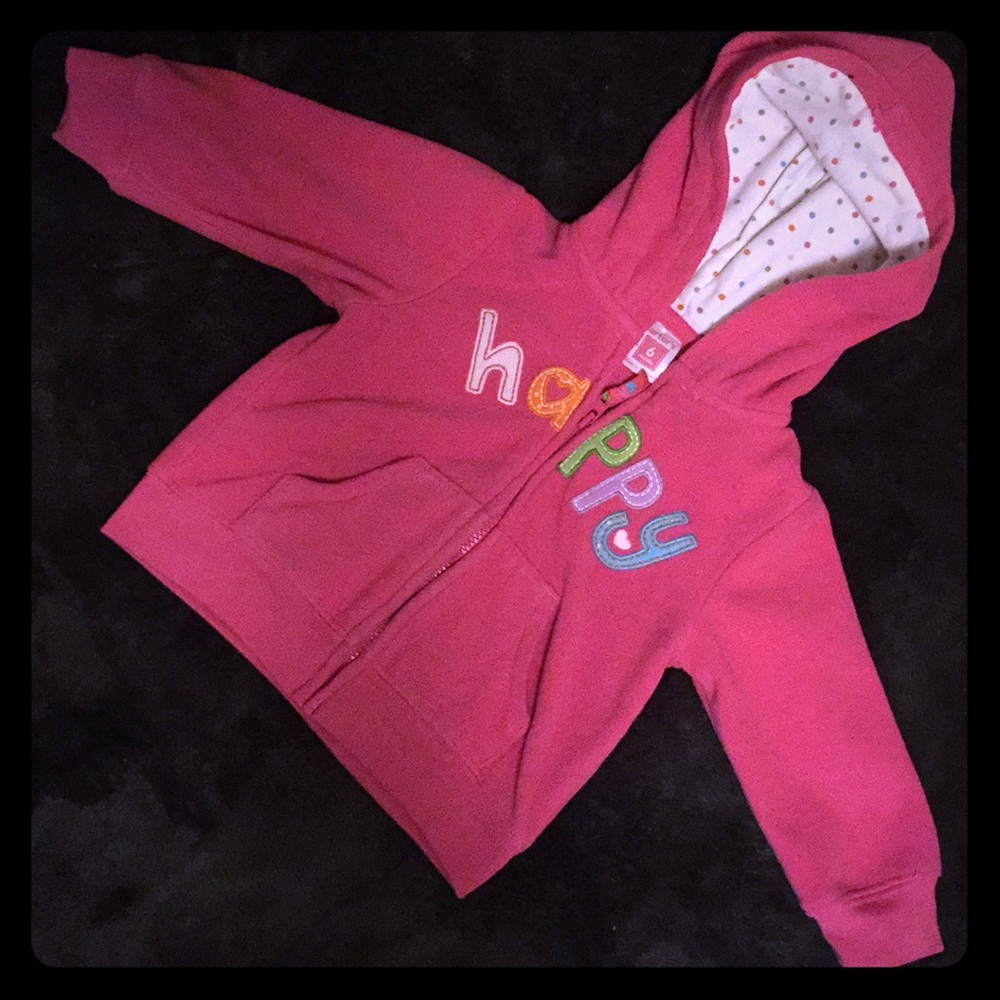 Carters little girls zip-up hoodie